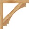 Ekena Millwork Imperial Block Rough Sawn Bracket w/ Offset Brace, Western Red Cedar, 6"W x 38"D x 38"H BKT0604X38X38IMP05RWR - alternate 2
